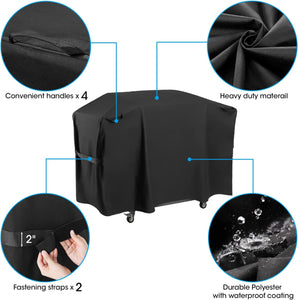 Griddle Grill Cover for Blackstone 36 Inch Proseries Grill, Waterproof Flat Top Grill Cover with Sealed Seam, Heavy Duty Large Grill Cover 70 Inch, Compare to Blackstone 5005, 5482, Black