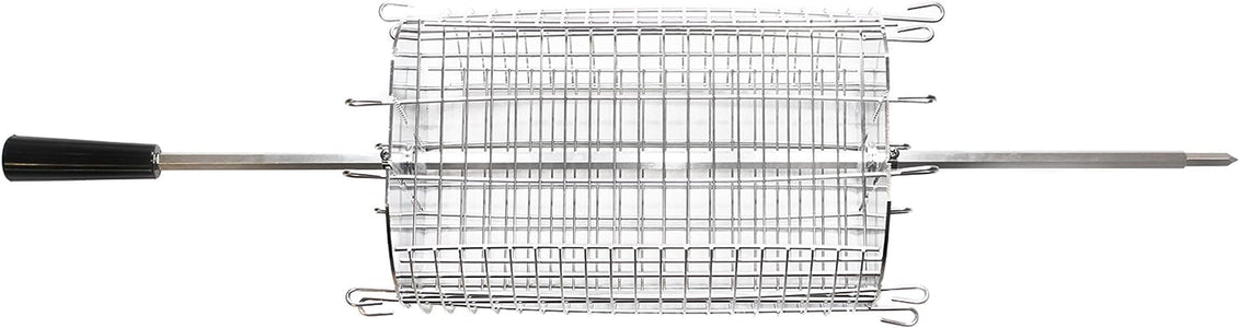 Onegrill Performer Series Universal Fit Grill Rotisserie Spit Rod Basket; Stainless Steel Tumble & Flat Basket in One.(Fits 1/2 Inch Hexagon & 3/8 Inch Square Spits)