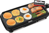 Mueller Healthybites Electric Griddle Nonstick, 20 Inch Eco Pancake Griddle Grill Teflon-Free, 10 Eggs at Once, Cool-Touch Handles & Slide-Out Drip Tray, for Breakfast Pancakes, Burgers, Eggs