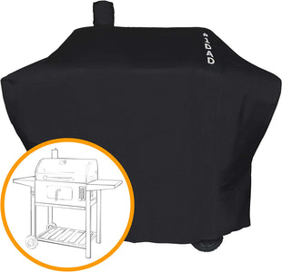 Smoker Grill Cover Sized for Char-Griller Charcoal Grill 2190 Heavy Duty Waterproof Patio 600D Canvas Barbeque BBQ Grill Cover