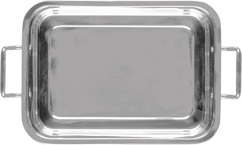 Image of Farberware Classic Traditions Stainless Steel Roaster/Roasting Pan with Rack, 17 Inch X 12.25 Inch