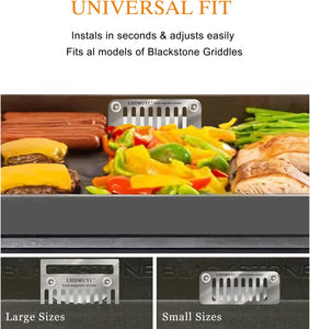 Magnetic Grease Gate Food Mesh Screen Block Food from Falling into Rear Grease Trap Cup Tray,Griddle Accessories for Blackstone Griddles.Powerful Magnetism&Heat Resistance
