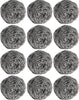 12Pcs Scourer Steel Wool Scrubber - Steel Wool for Cleaning Dishes Pans Pots Ovens Grills Stainless Steel Scrubber for Kitchen Sinks Cleaning Steel Wool Pads Metal Scrubber 12 Pack