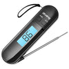 Meat Thermometer for Cooking Food Thermometer Digital Instant Read Kitchen Cooking Thermometer with Backlight LCD for Grilling/Bbq/Baking/Candy/Liquids/Oil (Black)