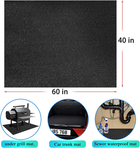 Image of 40X60 Inch under Grill Mat,Fireproof Mats for under Grill,Grill Mats for Outdoor Grill Deck Protector,Bbq Mat for under Bbq,Waterproof,Oil-Proof and Flame Retardant,Reusable