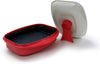 Grill Pan for Microwave Cooking, Red
