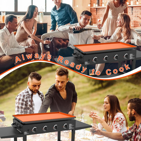 Image of Griddle Mat for Blackstone Grill: 36 Inch Heavy Duty Food Grade Silicone Griddle Cover, Non-Stick Reusable BBQ Grill Mat for Outdoor Grill, Grill Accessories Protect Your Griddle from Dirt & Rust.