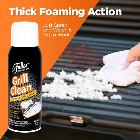 Image of Grill Cleaner - Heavy Duty Foaming Spray for Cleaning Oven, Grilling Griddle & Iron Plate - Safe & Easy Grease Remover for Clean BBQ Racks & Grills