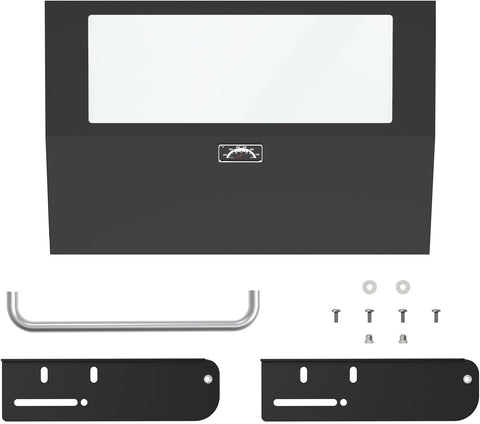 Image of New Upgraded 28" Hinged Griddle Lid Hood for 28-Inch Blackstone Griddle, Clear View Hinged Lid Griddle Hood for 28" Blackstone 2-Burner Grill Griddle Hard Cover
