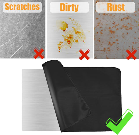 Image of Heat Resistant Grill Mats for Outdoor Grill Fit Blackstone 17 & 22 Inch Griddle to Protect Your Prep Table and Outdoor Grill Table, Fire Proof & Water Proof & Oil Proof BBQ Mat