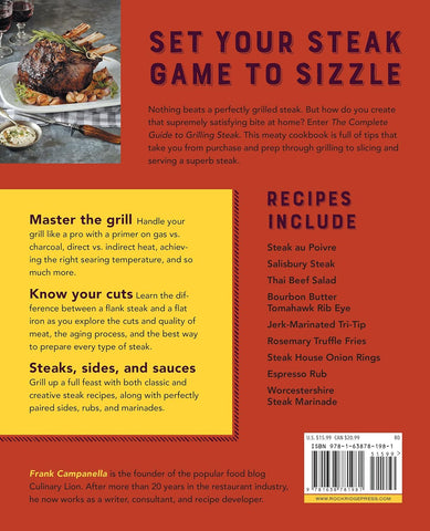 Image of The Complete Guide to Grilling Steak Cookbook: Master the Cuts, Rubs, and Grilling Techniques