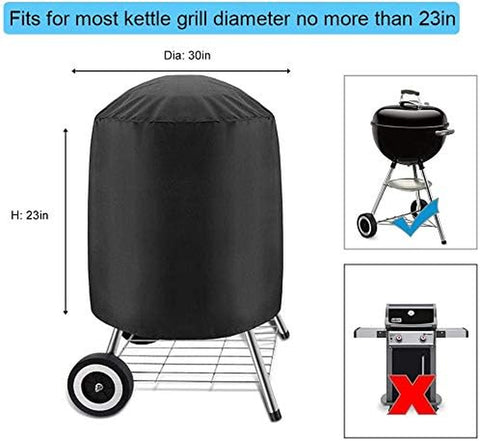 Image of Samhe Grill Cover, 22-Inch Waterproof UV Resistant Heavy Duty BBQ Gas Grill Cover for Nexgrill Brinkmann Weber and More