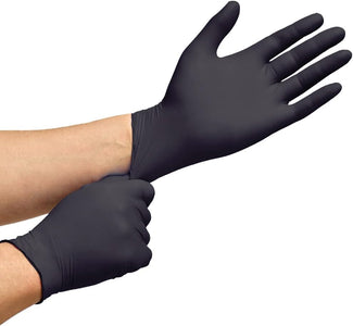 Black Nitrile Gloves | HEAVY DUTY 6 Mil Nitrile the ORIGINAL Nitrile Medical Food Cleaning Disposable Gloves