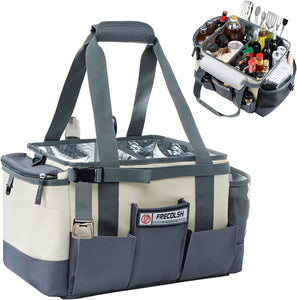 Large Grill Caddy-Bbq/Tailgating Accessories, Bbq/Camping Caddy -Blackstone Grill Condiment Holder-Camping Gear-Grilling Bag-Camper Must Have Bag - Grilling Gifts for Men, Father'S Day