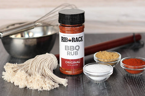 Image of Rib Rack Dry Spice Rub - Original, 5.5 Oz. - Meat Seasoning for BBQ, Grill, Smoker - All Natural Ingredients (Packaging May Vary)