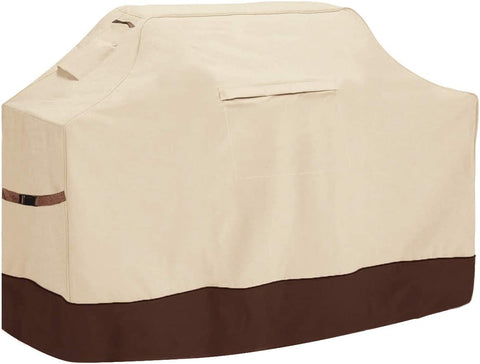 Image of Vailge Grill Cover,58-Inch Waterproof BBQ Cover,600D Heavy Duty Gas Grill Cover, UV & Dust & Rip & Fading Resistant,Suitable for Weber, Brinkmann, Char Broil Grills and More,Beige