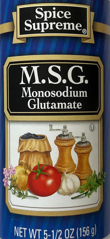 Image of Spice Supreme M.S.G. Monosodium Glutamate, Plastic Shaker, 5.5-Oz (Pack of 2)
