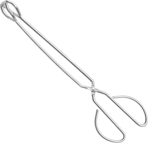 Image of 15" Stainless Steel Scissor Tongs, Long Handle Grilling Tongs