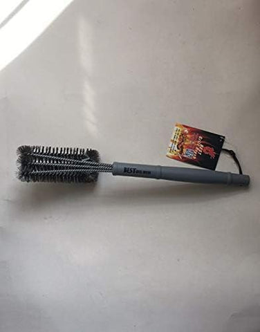 Image of BBQ Grill Brush Stainless Steel 18" Barbecue Cleaning Brush W/Wire Bristles & Soft Comfortable Handle - Perfect Cleaner & Scraper for Grill Cooking Grates
