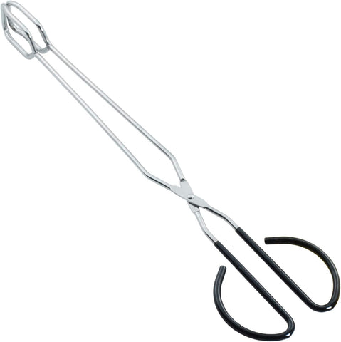 Image of Extra Long Scissor Tongs 16-Inch Stainless Steel Barbecue Grilling Tongs