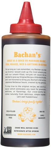 Image of Bachan'S - the Original Japanese Barbecue Sauce - Hot and Spicy, 16 Ounces. Small Batch, Non GMO, No Preservatives, Vegan and BPA Free.