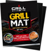 Reusable Heavy Duty Grilling Mat Set - BBQ Mats for Grilling Prevent Food from Sticking & Falling in between the Grates - Easy to Clean Durable 500 Degree Nonstick Grill Mat - Set of 2
