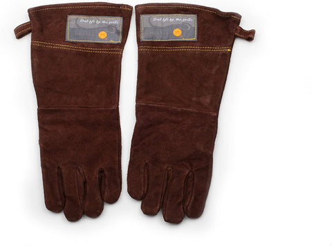 Image of F234 Small/Large Grill Gloves, Brown Leather
