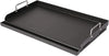 25" X 16" Nonstick Coating Cooking Griddle for Gas Grill, Universal Griddle Flat Top Plate Insert with Grease Groove and Removable Handles for Charcoal/Gas Grills, Camping, Tailgating, Parties