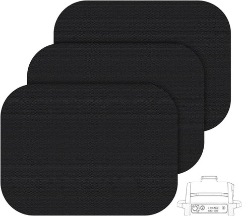 Image of Grill Mat Accessories for Ninja Woodfire Outdoor Grill, Non-Stick BBQ Mat Baking Mat Reusable Liners(3 Pack)