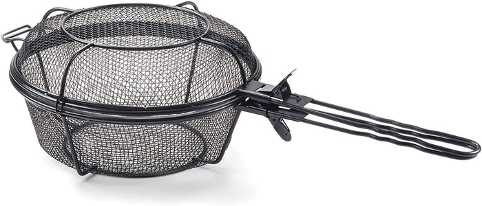 Outset 76182 Chef'S Jumbo Outdoor Grill Basket and Skillet with Removable Handles