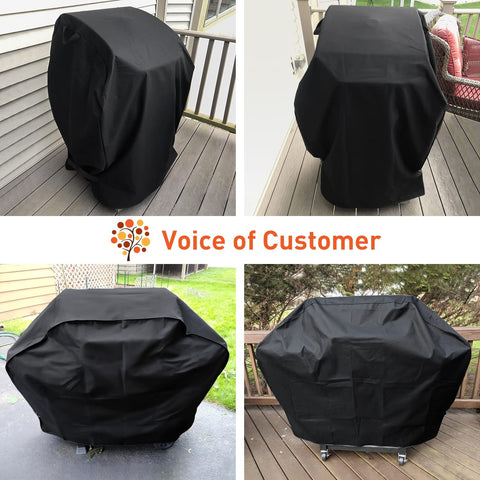 Image of Arcedo BBQ Grill Cover 55 Inch, Waterproof Grill Cover for Outdoor Grill, Rip-Proof, Fade Resistant Barbecue Gas Grill Cover for Weber, Char Broil, Nexgrill Etc., All Weather Resistant