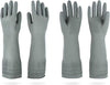 MAMISON 2 Pairs Rubber Gloves - Long Rubber Gloves Dishwashing Gloves Large