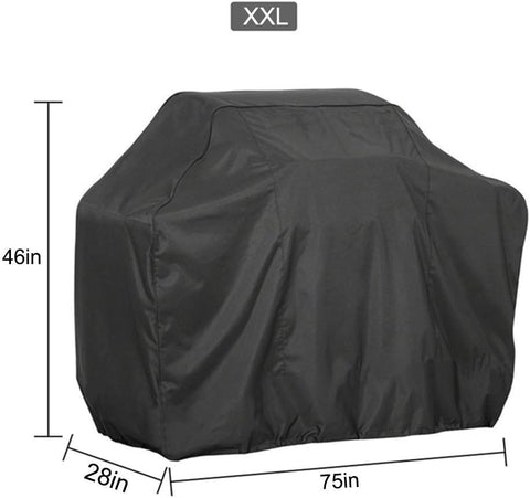Image of Samhe Grill Cover, 75-Inch Waterproof UV Resistant Heavy Duty BBQ Gas Grill Cover for Nexgrill Brinkmann Weber Char-Broil and More