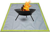 Fire Pit Mat, Grill Mats for Outdoor Grill, 39" X 39", Fireproof, BBQ Mat Protect Deck,Patio,Grass,Lawn and Campsite for Electric and Gas Grill, Washable (Silver Grey)