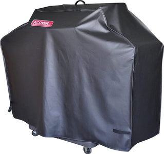 52" Heavy Duty Waterproof Gas Grill Cover Fits Weber Char-Broil Coleman Gas Grill (52"X22"X40", Black)