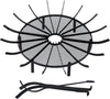 BPS round Fire Pit Grate Log Spider Grate Wheel Firewood Grate for Outdoor Fire Pit, 36 Inch Diameter