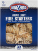 Quick Light Fire Starters | Wooden Fire Starters Made with All Natural Hardwood for Grilling, Campfires, & Outdoor Fireplaces | 32 Count Fire Starter Rolls