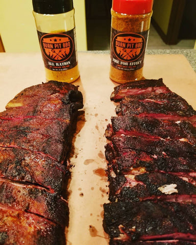 Image of Burn Pit Bbq'S Variety Pack - Fire for Effect Sweet Heat, All Ration All-Purpose BBQ Rub, Pop Smoke Memphis Style Rub, Fire in the Hole and Ground Pounder All-Purpose Garlic Seasoning.