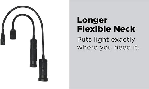 Image of NT-7647 20-Inch Gooseneck Flashlight Cree LED with Magnetic Base, Flexible LED Light, Zoomable Lens, IP54 Rating Waterproof. Work Bench, Auto Repair, Grill Light, Inspection