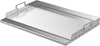 Universal Stainless Steel Griddle Plate with Even Heating Bracing for BBQ Charcoal/Gas Grills, 23" X 16" Rectangular Hibachi Flat Top Griddle for Indoor/Outdoor Cooking
