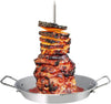 Vertical Skewer for Grill-Al Pastor Skewer Brazilian Vertical Spit Stand for Tacos Al Pastor, Shawarma, Kebabs, Gyros- BBQ Grilling Accessory with 3 Removable Spikes (8”, 10" and 12”)