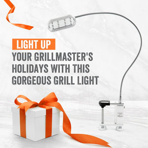 ™ Bright and Durable Magnetic LED Grill Light for Grilling and BBQ, Attaches Magnetically or with Built in Clamp, Long Flexible Gooseneck, Perfect for Blackstone Grills