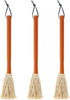 16" BBQ Sauce Basting Mops & Brushes for Roasting or Grilling, Apply Barbeque, Marinade or Glazing, Cotton Fiber Head and Hardwood Handle, Dish Mop Style, Perfect for Cooking or Cleaning - Pack of 3