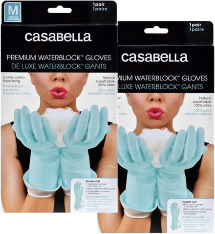 Image of NEW!  Premium"Waterblock" Gloves Blue 2 Pair(4 Gloves) (Small)