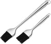 HQY 2 Pack Heavy-Duty BBQ Basting Brush,12 Inch & 7 Inch-Great for BBQ Meat,Cakes and Pastries