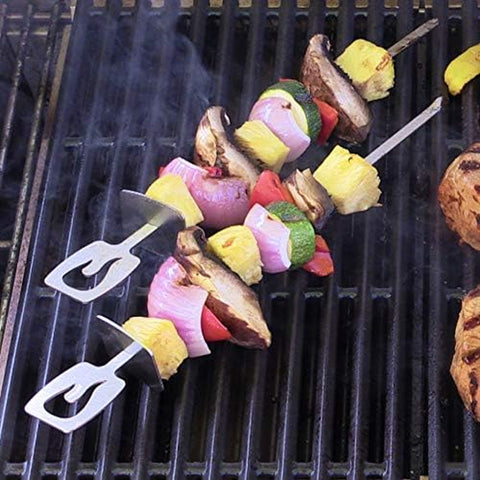 Image of Char-Broil 8966596R04 Grill plus Sliding Skewers, (4 Pack), Silver