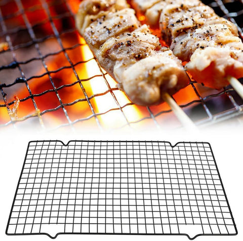 Image of 16 * 10 Inch BBQ Grill Mesh Metal BBQ Barbecue Grill Grilling Mesh Wire Cooking Net Outdoor,Barbecue Grilled Grid