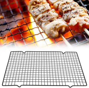 16 * 10 Inch BBQ Grill Mesh Metal BBQ Barbecue Grill Grilling Mesh Wire Cooking Net Outdoor,Barbecue Grilled Grid