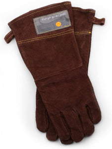 F234 Small/Large Grill Gloves, Brown Leather