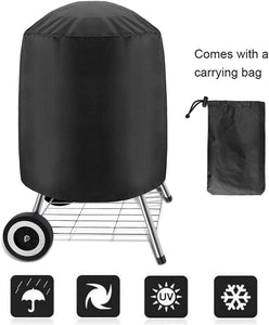 Samhe Grill Cover, 22-Inch Waterproof UV Resistant Heavy Duty BBQ Gas Grill Cover for Nexgrill Brinkmann Weber and More